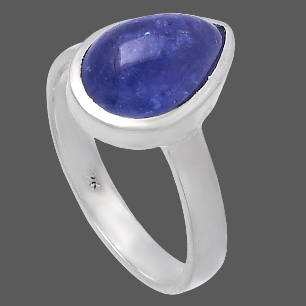Natural Tanzanite Cab Ring size-8 R-1004 44-ER13848
