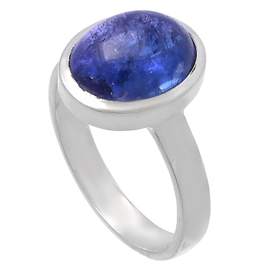 Natural Tanzanite Cab Ring size-7 R-1004 44-ER13857