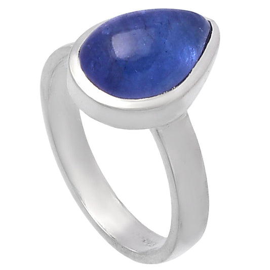 Natural Tanzanite Cab Ring size-7 R-1004 44-ER13858