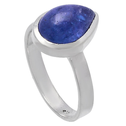 Natural Tanzanite Cab Ring size-8 R-1004 44-ER13862