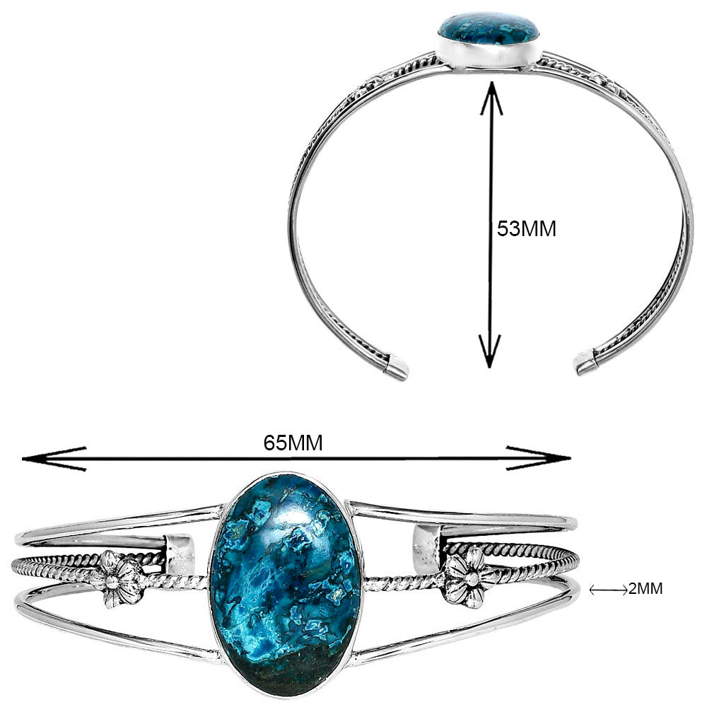 Premium Quality Shattuckite - USA Cuff Bangle Bracelet B-1012 46-EB10506