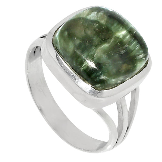Premium Quality Russian Seraphinite Ring size-7 R-1006 47-ER13901