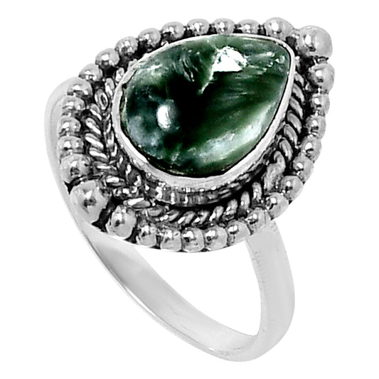 Premium Quality Russian Seraphinite Ring size-8 R-1154 47-ER13951
