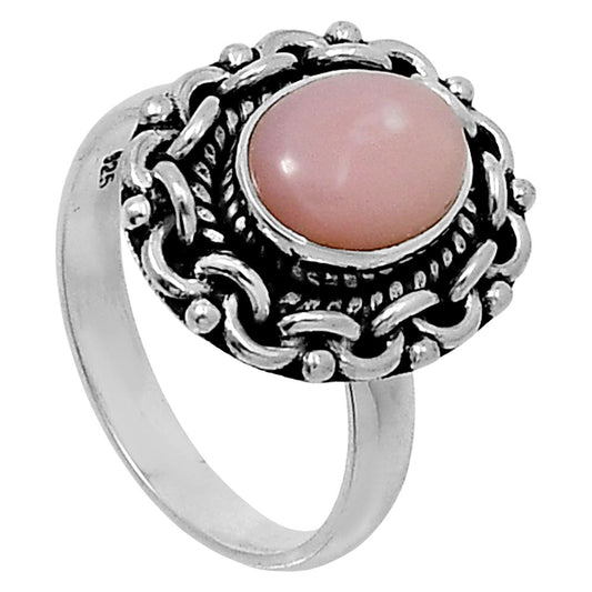 Premium Quality Natural Pink Opal Ring size-7 R-1667 48-ER14016
