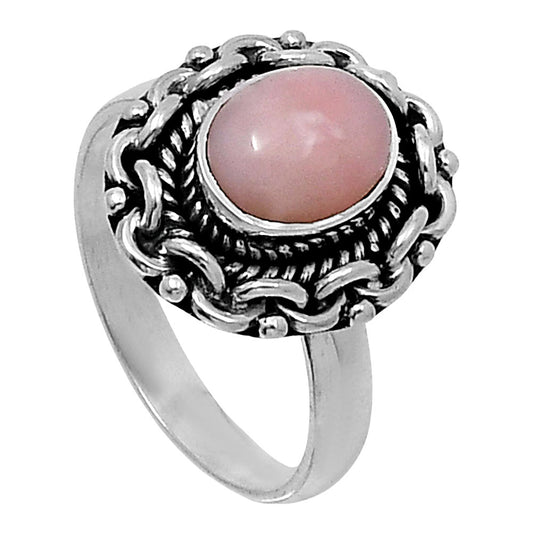 Premium Quality Natural Pink Opal Ring size-8 R-1667 48-ER14020