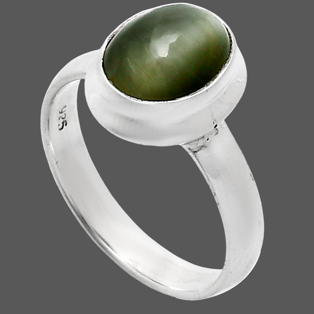 Premium Quality Genuine Cats Eye Ring size-7 R-1007 49-ER14038