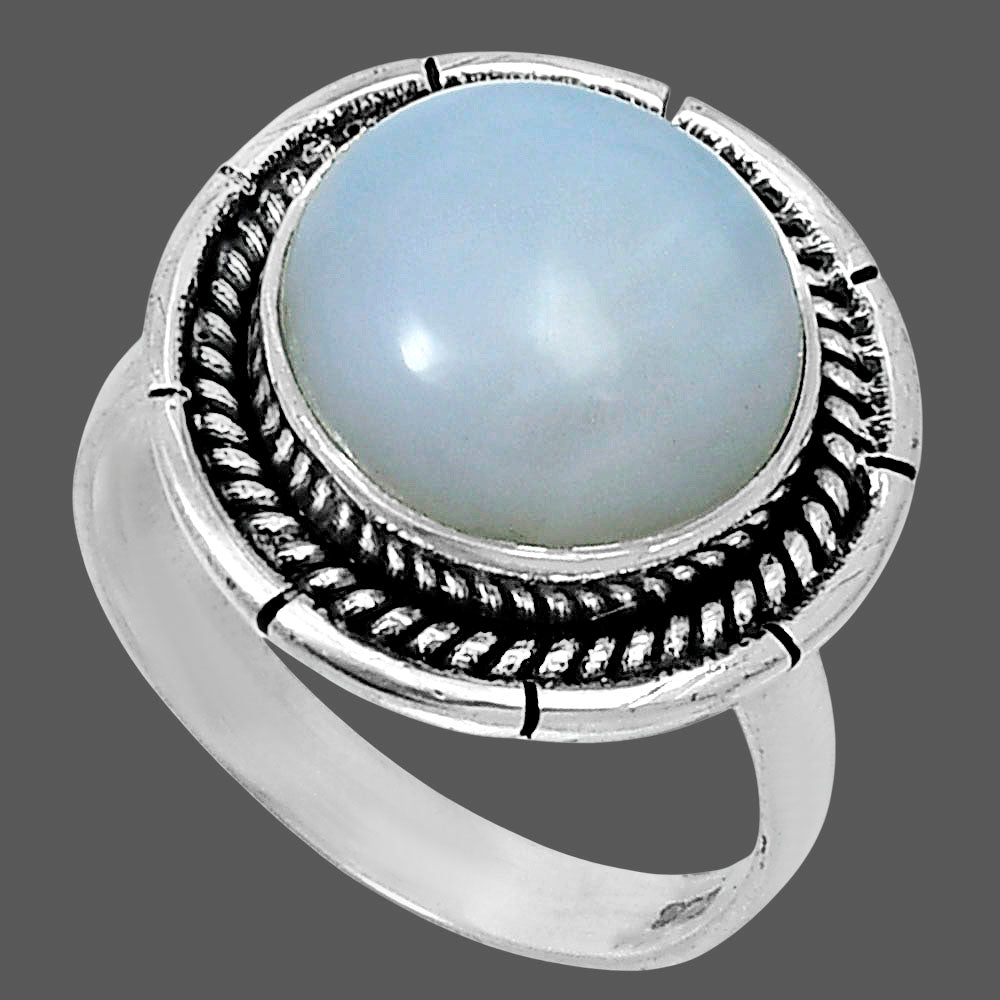 Premium Quality Natural White Opal Ring size-7 R-1728 50-ER14108