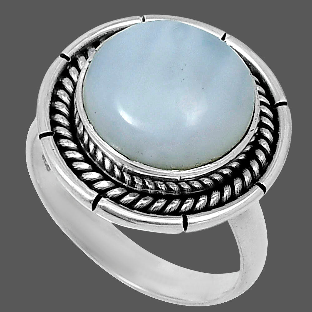 Premium Quality Natural White Opal Ring size-7 R-1728 50-ER14110