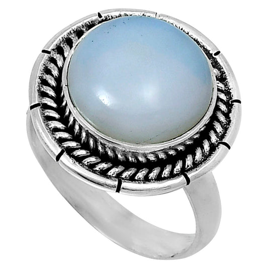Premium Quality Natural White Opal Ring size-7 R-1728 50-ER14111