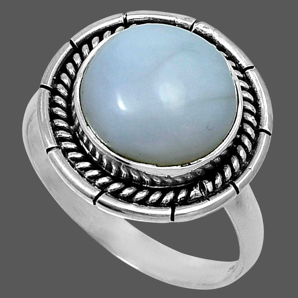 Premium Quality Natural White Opal Ring size-10 R-1728 50-ER14120