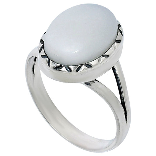 Premium Quality Natural White Opal Ring size-9 R-1074 50-ER14164