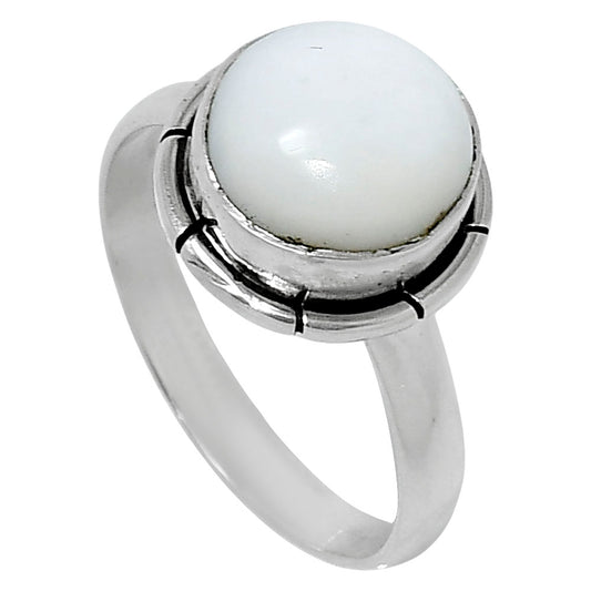 Natural White Opal Ring size-8 R-1011 50-ER14776