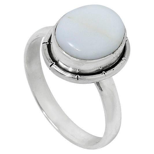 Natural White Opal Ring size-8 R-1011 50-ER14777