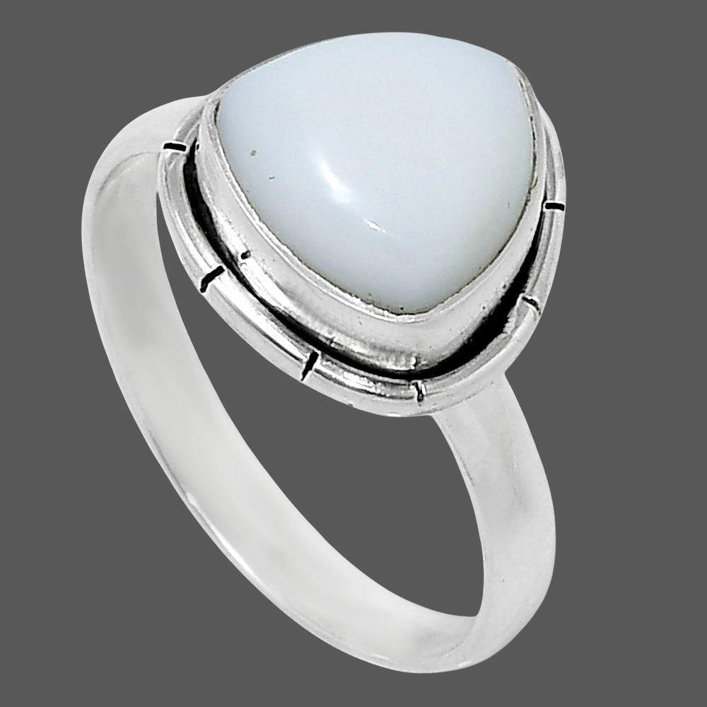 Natural White Opal Ring size-9 R-1011 50-ER14780
