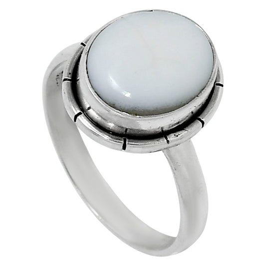 Natural White Opal Ring size-9 R-1011 50-ER14788