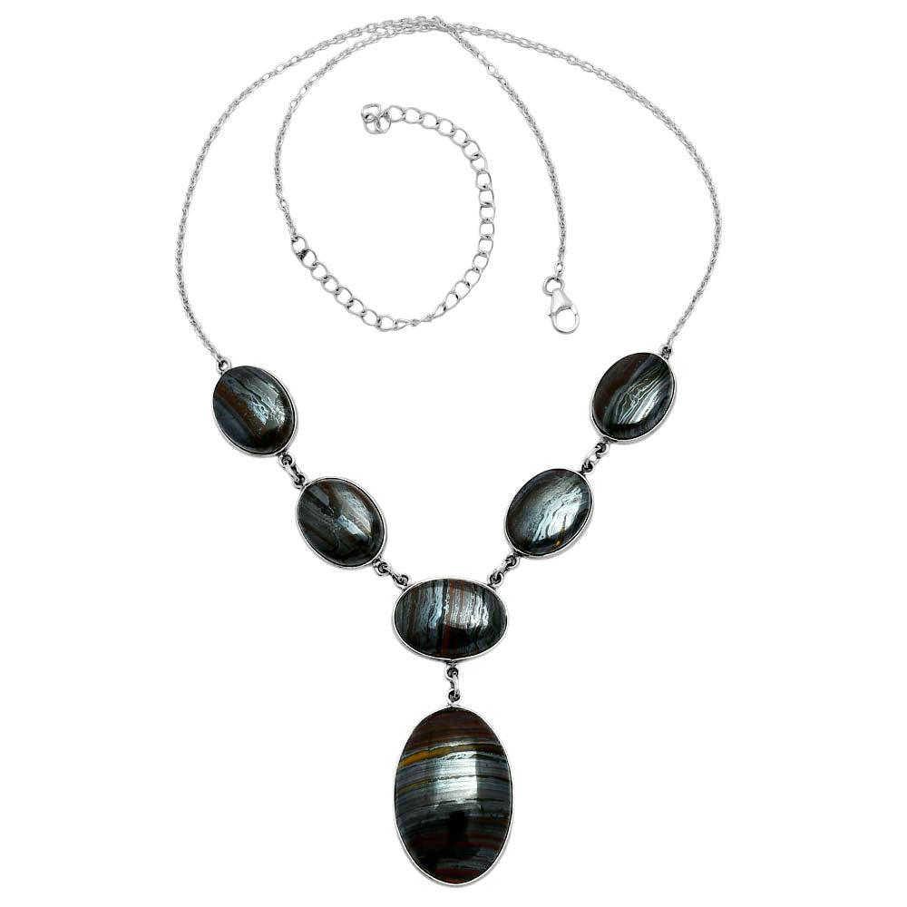 Premium Quality Iron Tiger Eye Necklace N-1013 51-EN10147