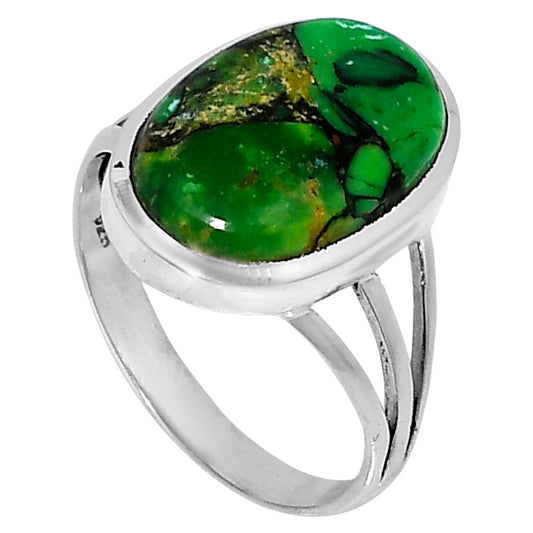 Premium Green Matrix Turquoise Ring size-10 R-1006 53-ER14403