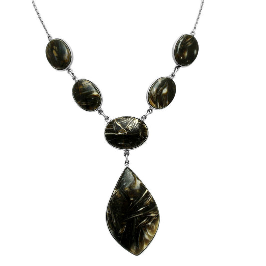 Premium Quality Bat Cave Jasper Necklace N-1013 56-EN10158
