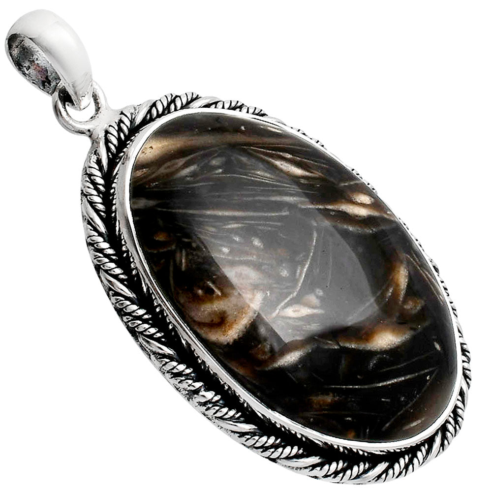 Premium Quality Bat Cave Jasper Pendant P-1074 56-EP10510
