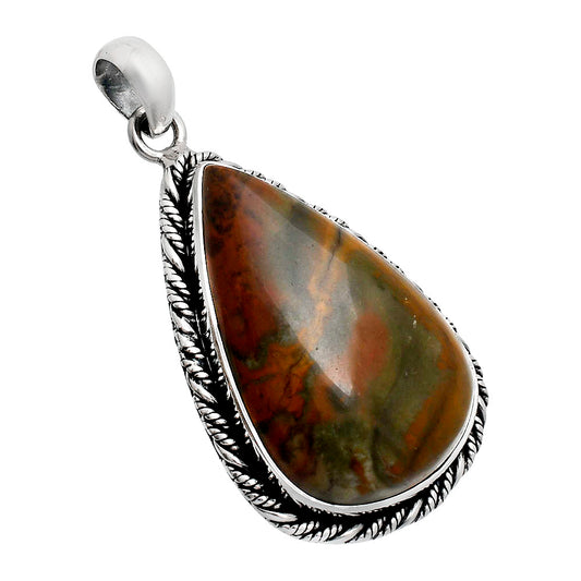 Premium Quality Polygram Jasper Pendant P-1074 56-EP10514