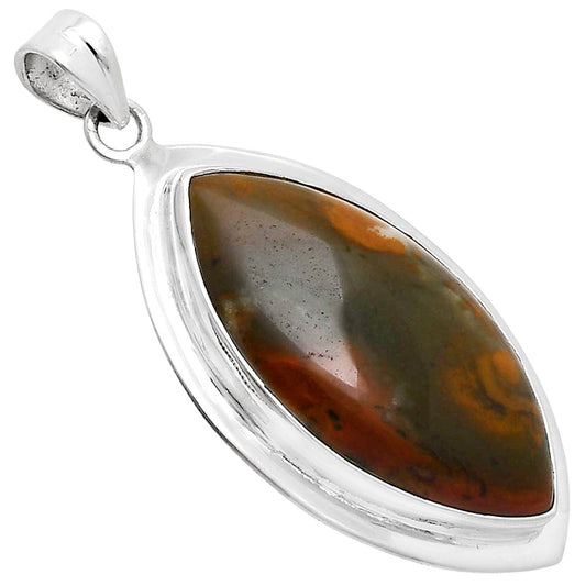 Premium Quality Polygram Jasper Pendant P-1076 56-EP10521