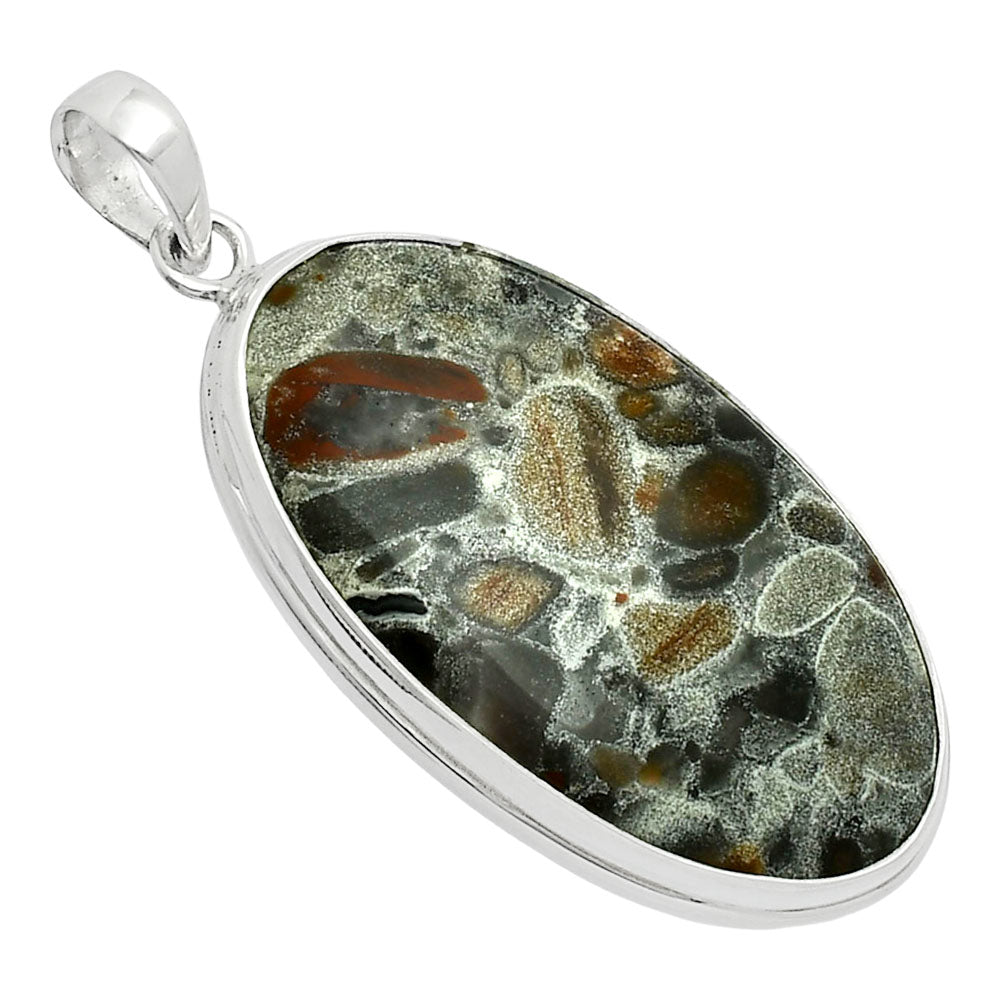 Premium Quality Natural Tabu Jasper Pendant P-1124 56-EP10535