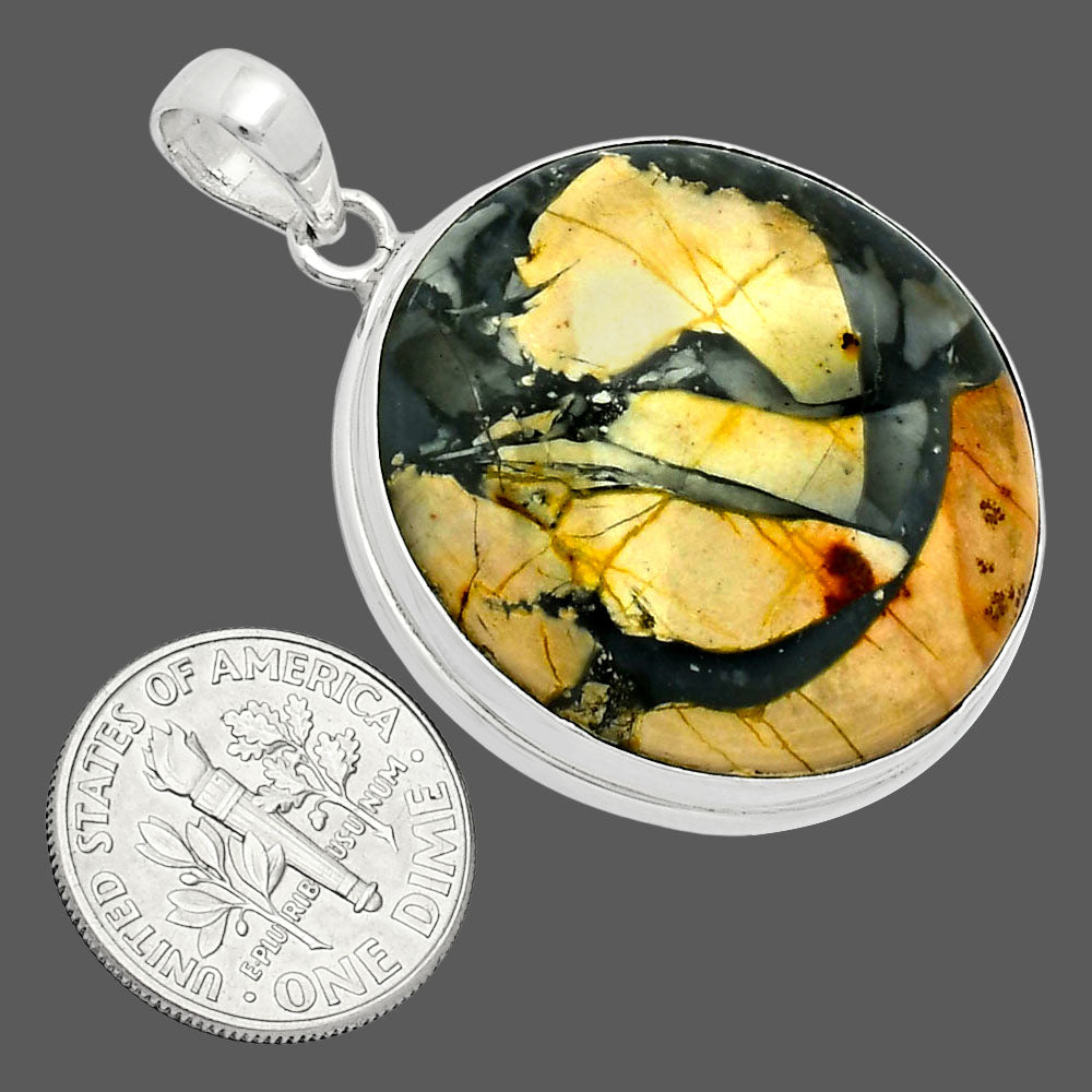 Premium Quality Maligano Jasper - Indonesia Pendant P-1124 56-EP10536