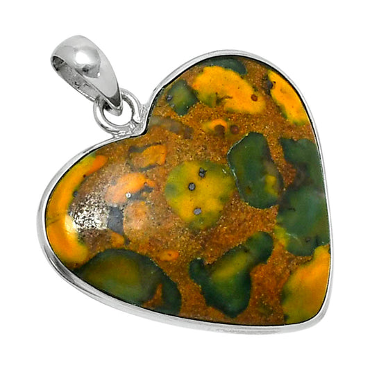 Heart Premium Quality Bamboo Jasper Pendant P-1043 56-EP10575