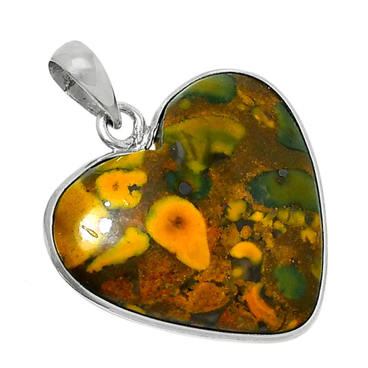 Heart Premium Quality Bamboo Jasper Pendant P-1043 56-EP10590