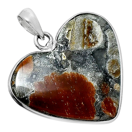 Heart Premium Quality Tabu Jasper Pendant P-1043 56-EP10597