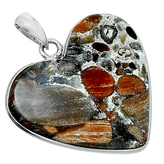 Heart Premium Quality Tabu Jasper Pendant P-1043 56-EP10604