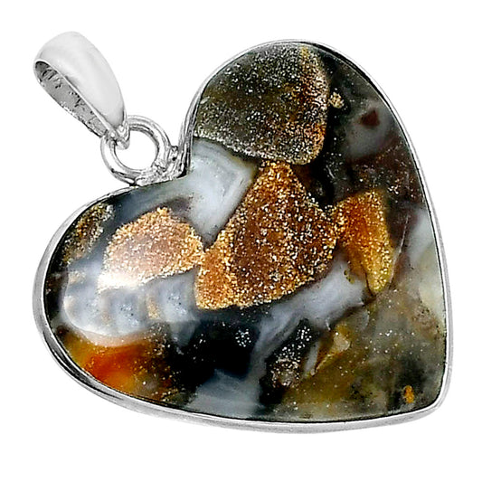Premium Quality Heart Tabu Jasper Pendant P-1043 56-EP10606