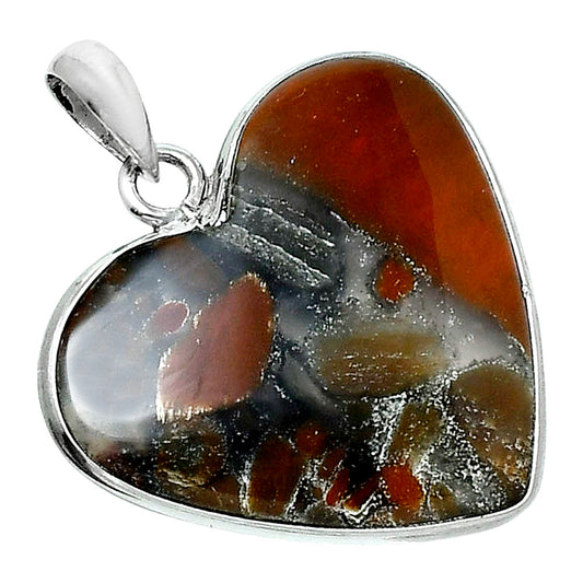 Premium Quality Heart Tabu Jasper Pendant P-1043 56-EP10607