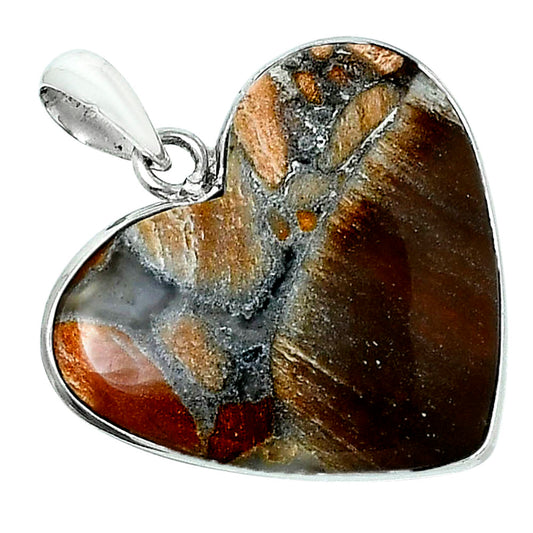 Premium Quality Heart Tabu Jasper Pendant P-1043 56-EP10608