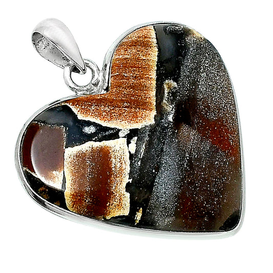 Premium Quality Heart Tabu Jasper Pendant P-1043 56-EP10616