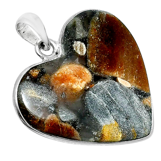Premium Quality Heart Tabu Jasper Pendant P-1043 56-EP10619