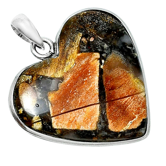 Premium Quality Heart Tabu Jasper Pendant P-1043 56-EP10624