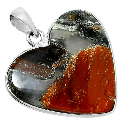 Premium Quality Heart Tabu Jasper Pendant P-1043 56-EP10627