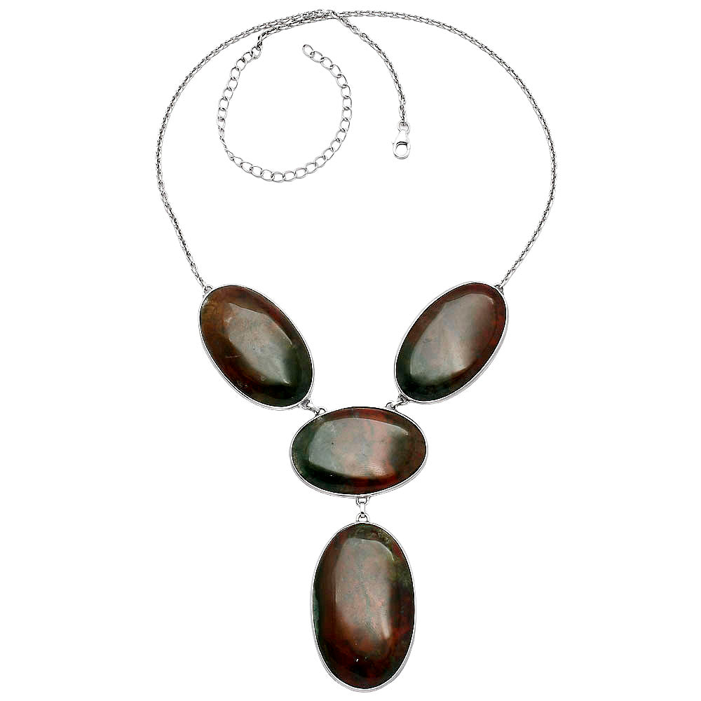 Natural Texas Moss Agate Necklace N-1013 57-EN10167