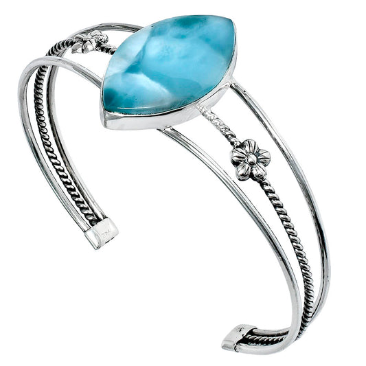 Premium Hemimorphite Cuff Bangle Bracelet B-1012 58-EB10590