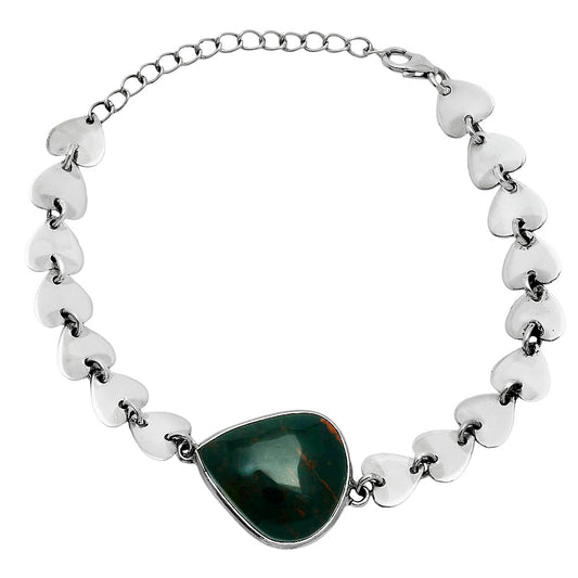 Premium Heart - Blood Stone - India Bracelet B-1044 58-EB10602