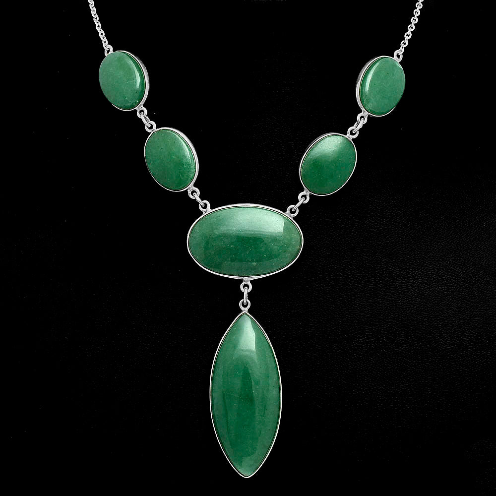 Premium Quality Green Aventurine Necklace N-1013 58-EN10177