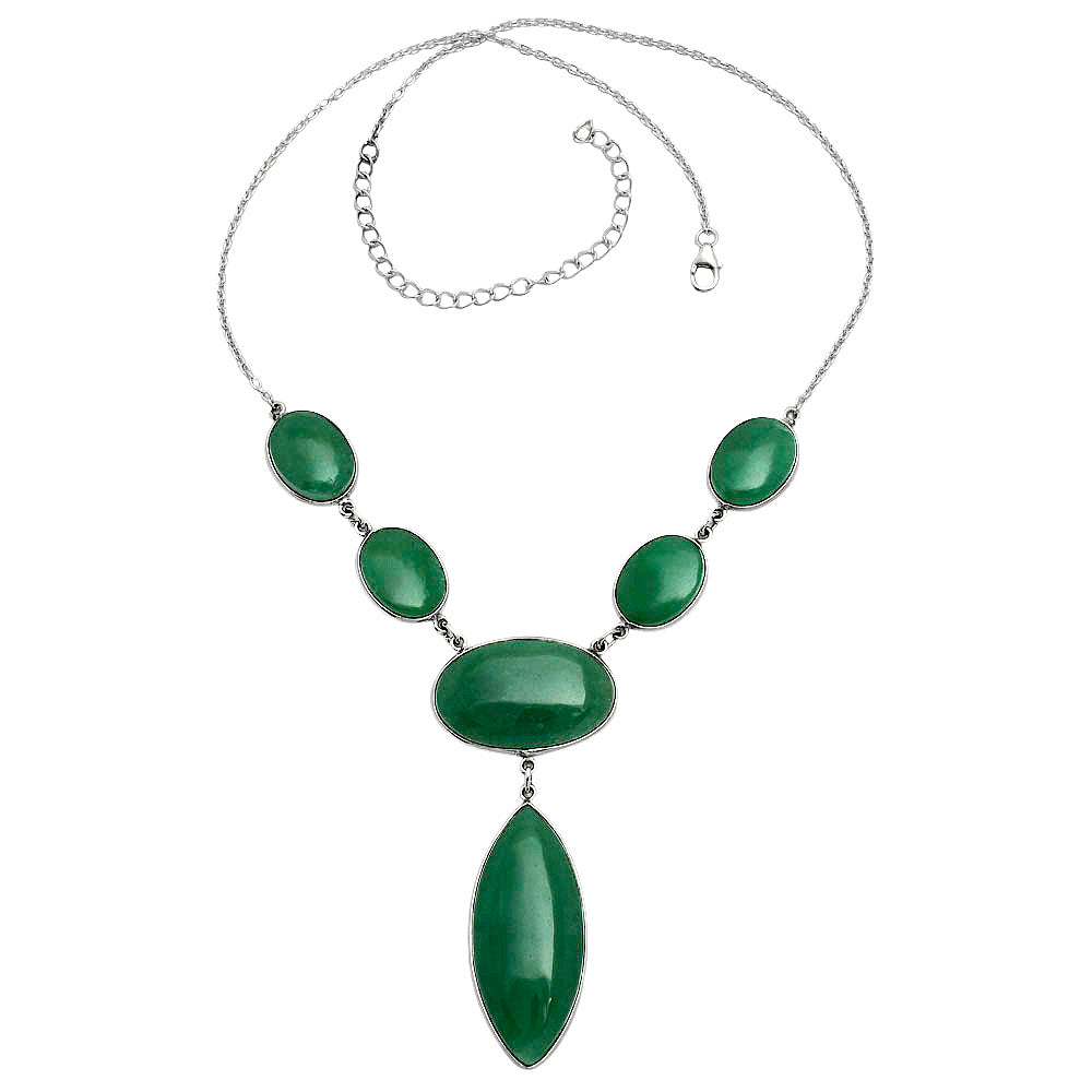 Premium Quality Green Aventurine Necklace N-1013 58-EN10177
