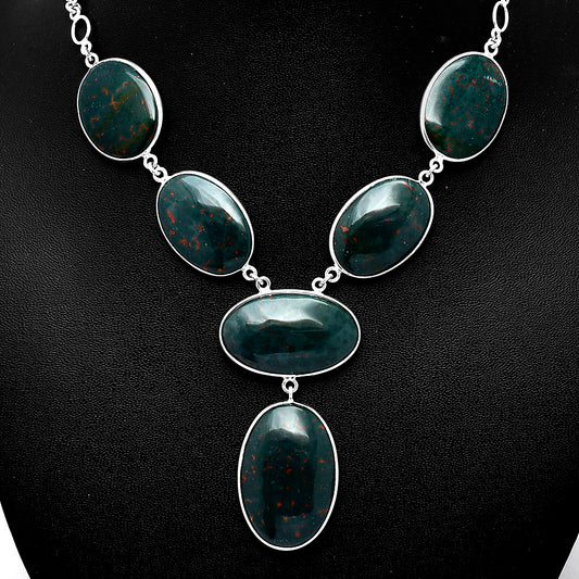 Natural Blood Stone - India Necklace N-1014 58-EN10199