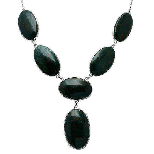 Natural Blood Stone - India Necklace N-1013 58-EN10203