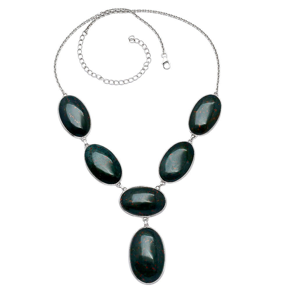 Natural Blood Stone - India Necklace N-1013 58-EN10203