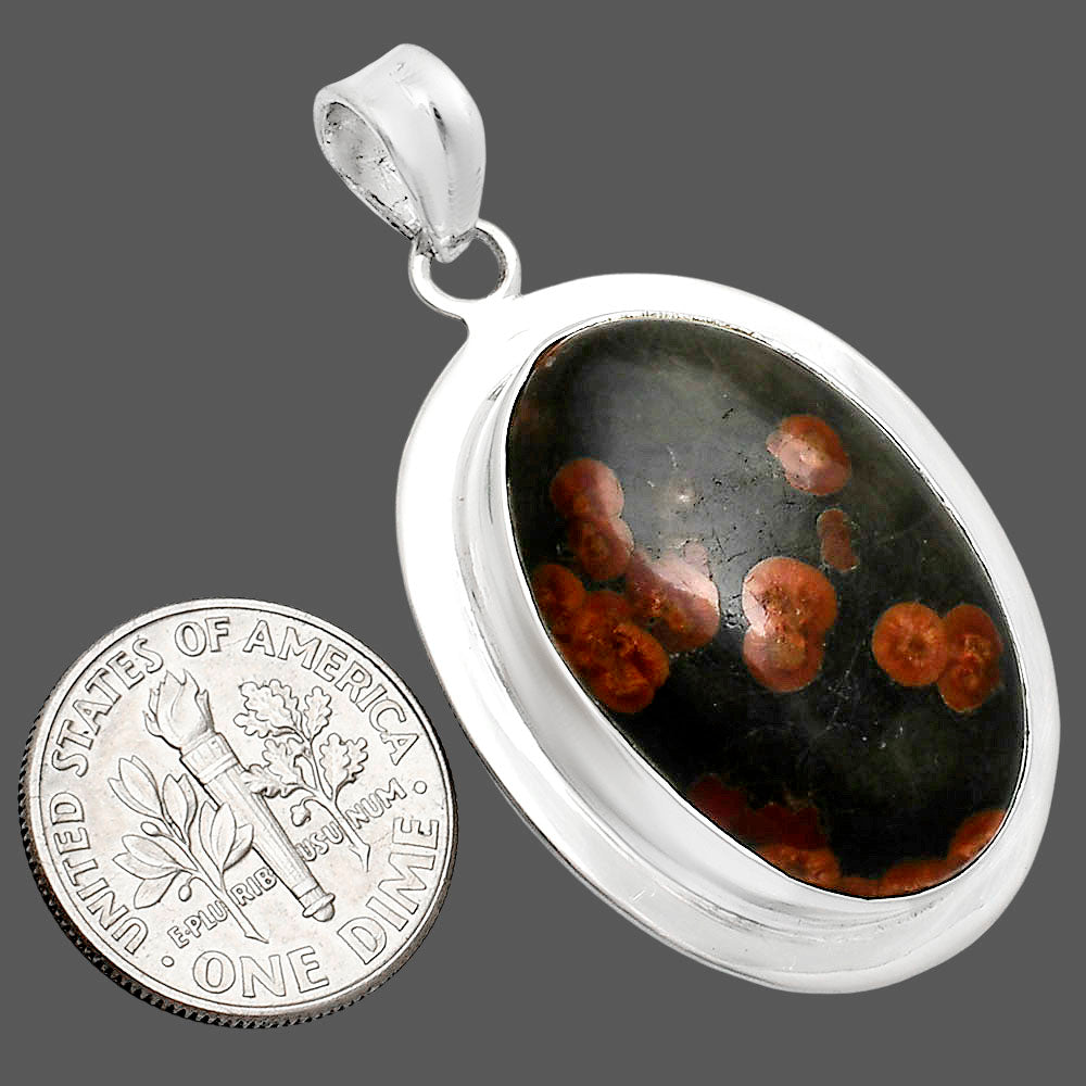 Premium Quality Peanut Obsidian Pendant P-1076 58-EP10719