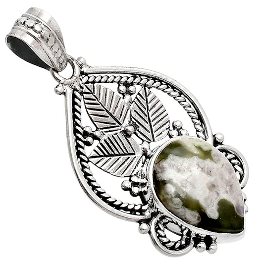 Premium Quality Natural Peace Jade Pendant P-1258 58-EP10721