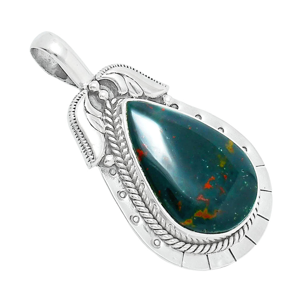 Premium Quality Blood Stone - India Pendant P-1568 58-EP10741