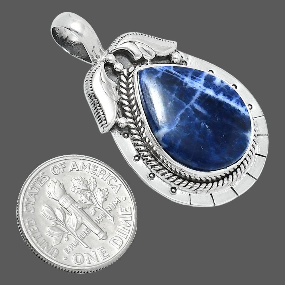 Premium Quality Natural Sodalite Pendant P-1568 58-EP10745